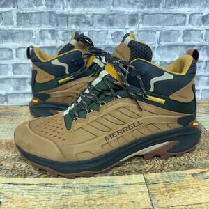Merrell Moab Speed 2 Mid Tan Leather Hiking Boots J038425 Mens Size 13 New
